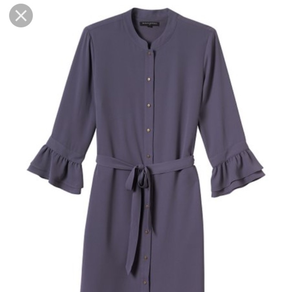 Banana Republic purple shirt dress